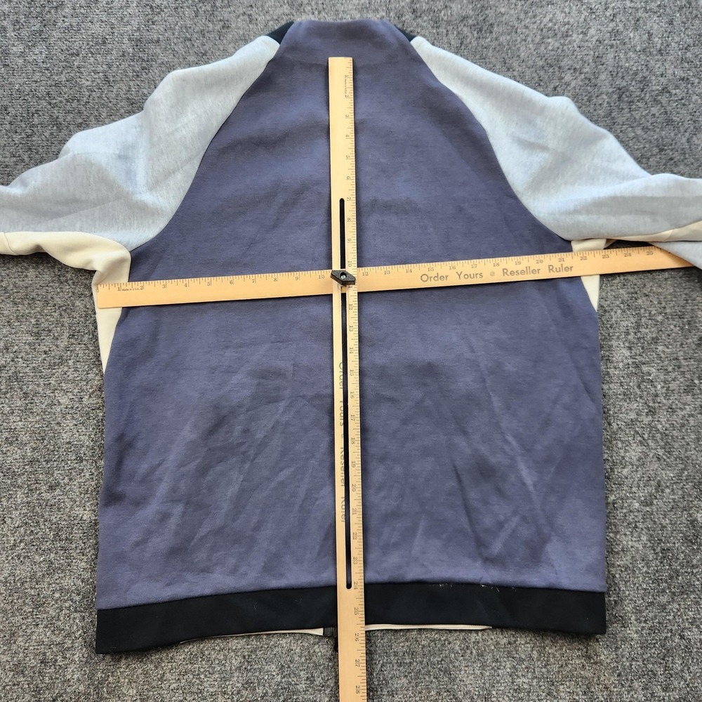 Nike  Tech Fleece‎ Jacket Mens Large Colorblock Full Zip Pockets Blue Gray - Picture 5 of 8